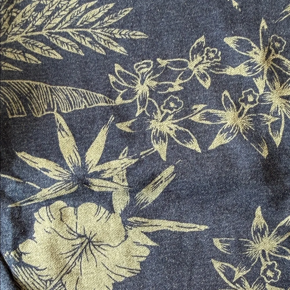 J. Crew x Wallace & Barnes Indigo Men's Blue Floral Crewneck Sweatshirt